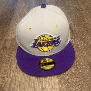 New Era Los Angeles Lakers Fitted Cap Size 7 1/2